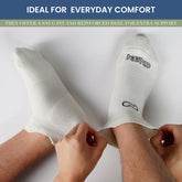 🌿 3 Bamboo Ankle Socks for Both Genders - Royal White - Luxurious Design & Exceptional Comfort! 🌿